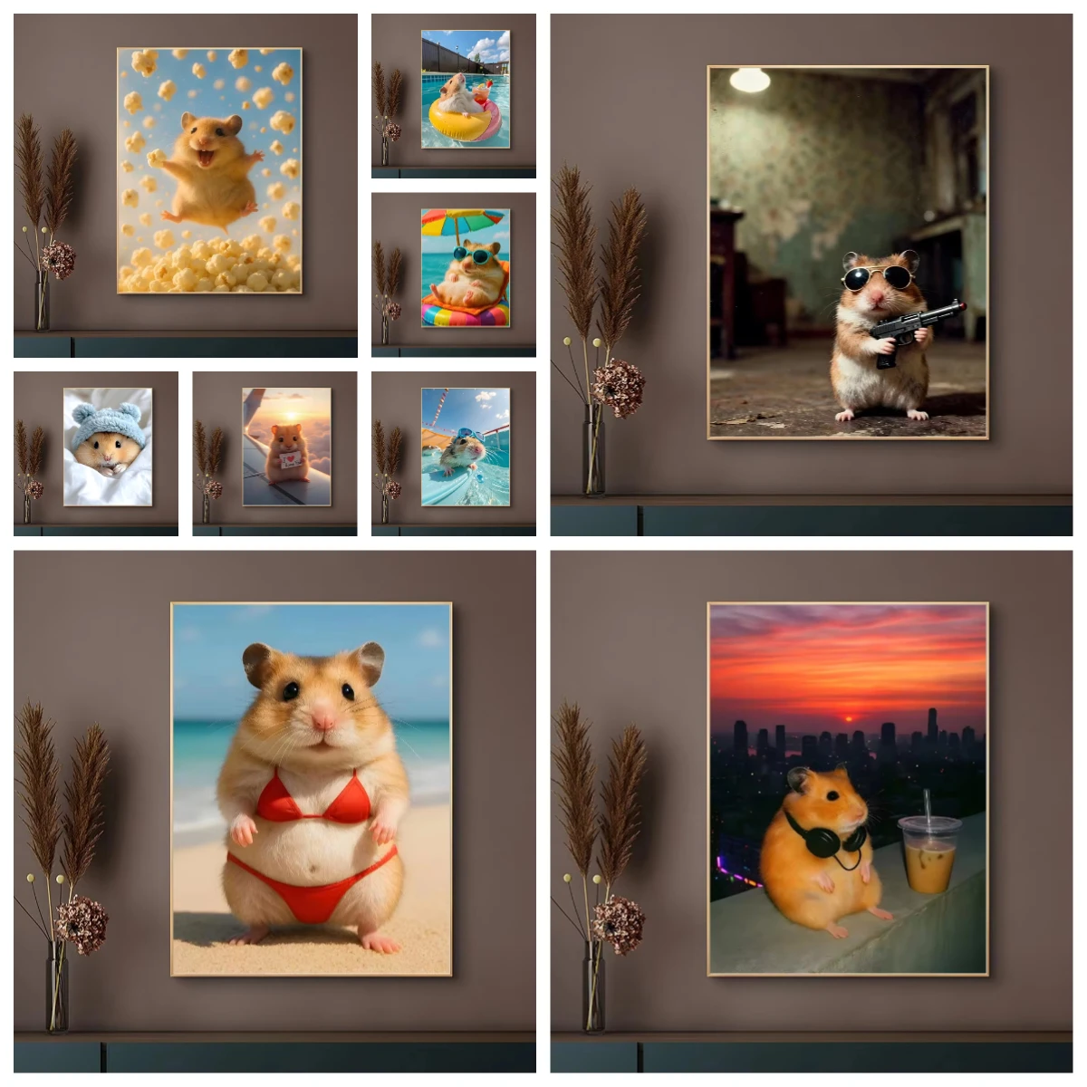 Cute Funny Hamster 500/1000/1200/2000PCS Jigsaw Puzzles Family Activity Games for Gameroom Bedroom Home Decor Gift Frameless
Cute Funny Hamster 500/1000/1200/2000PCS Jigsaw Puzzles Family Activity Games for Gameroom Bedroom Home Decor Gift Frameless