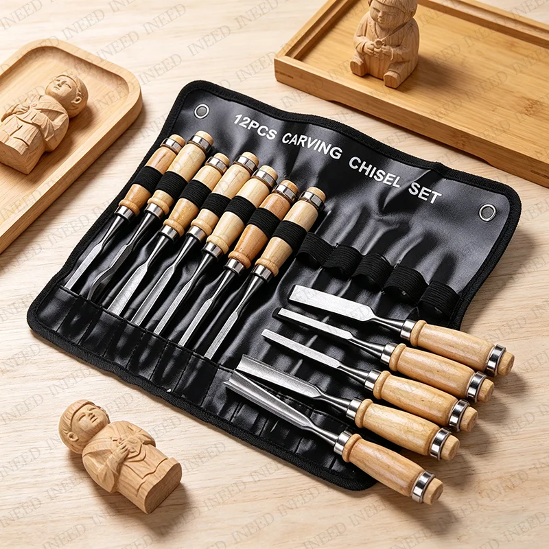 12pcs set of woodworking carving knives, construction and woodworking tools carving knives, carving chisels, handmade carvings
12pcs set of woodworking carving knives, construction and woodworking tools carving knives, carving chisels, handmade carvings