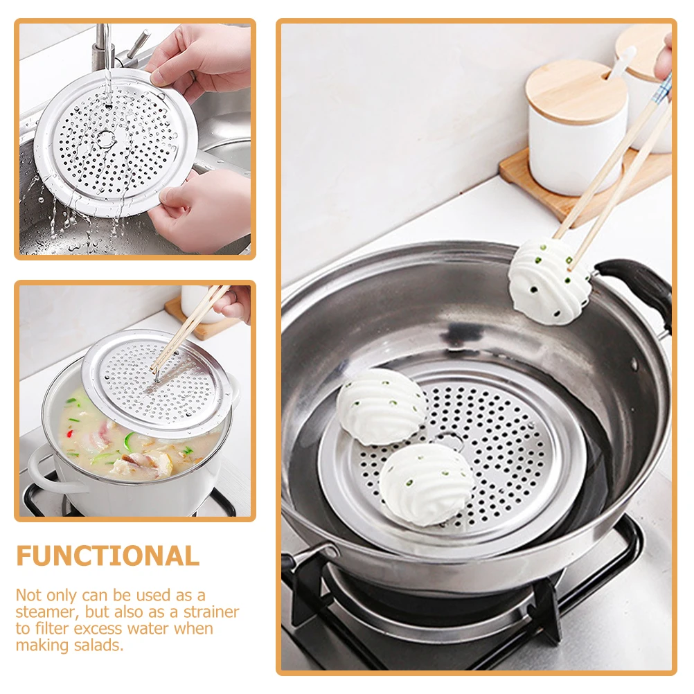 Stainless Steel Steaming Rack Basket for Cooking Dumplings Buns Vegetables Multifunctional Lightweight Home Kitchen Restaurant
Stainless Steel Steaming Rack Basket for Cooking Dumplings Buns Vegetables Multifunctional Lightweight Home Kitchen Restaurant