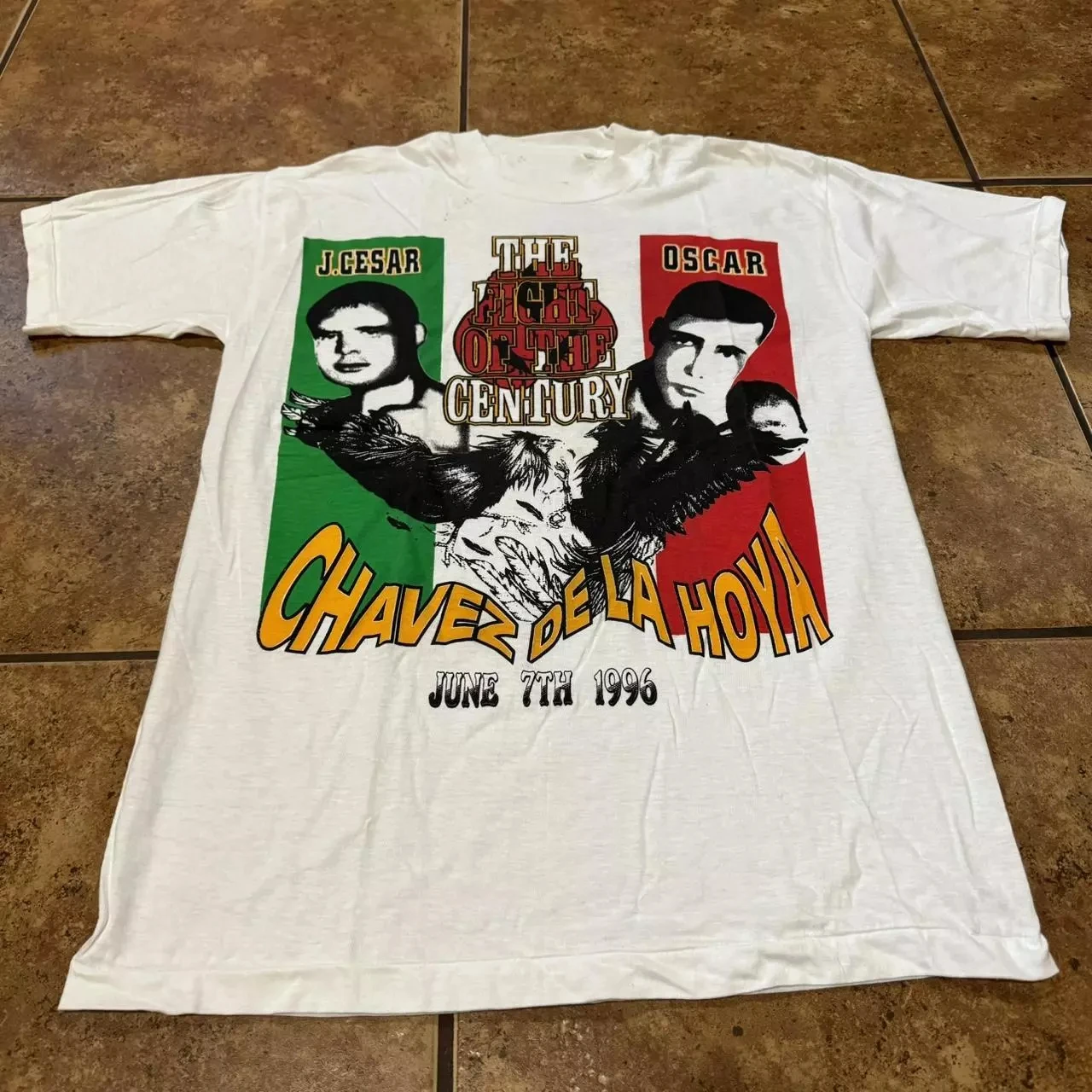 1996 Oscar De La Hoya Vs Julio Cesar Chavez Боксерский подарок для фанатов Мужчины Женщины Летняя мужская футболка Повседневная хлопковая футболка с круглым вырезом
1996 Oscar De La Hoya Vs Julio Cesar Chavez Боксерский подарок для фанатов Мужчины Женщины Летняя мужская футболка Повседневная хлопковая футболка с круглым вырезом