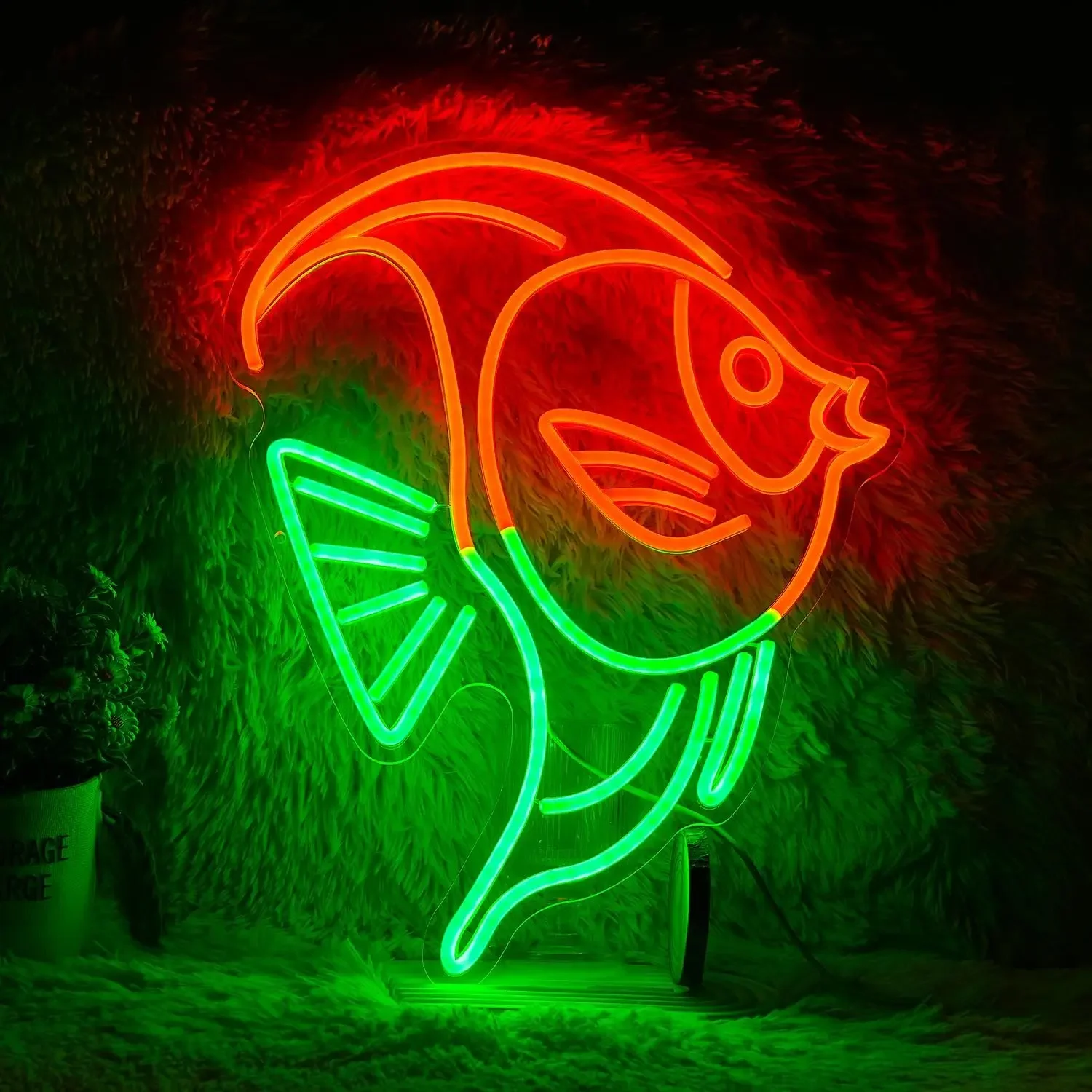 Fat Headed Fish Neon sign Animal LED Neon Light Sign for Bedroom Restaurant Ocean Museum Home Decor Chirstmas Gift Night Light
Fat Headed Fish Neon sign Animal LED Neon Light Sign for Bedroom Restaurant Ocean Museum Home Decor Chirstmas Gift Night Light
