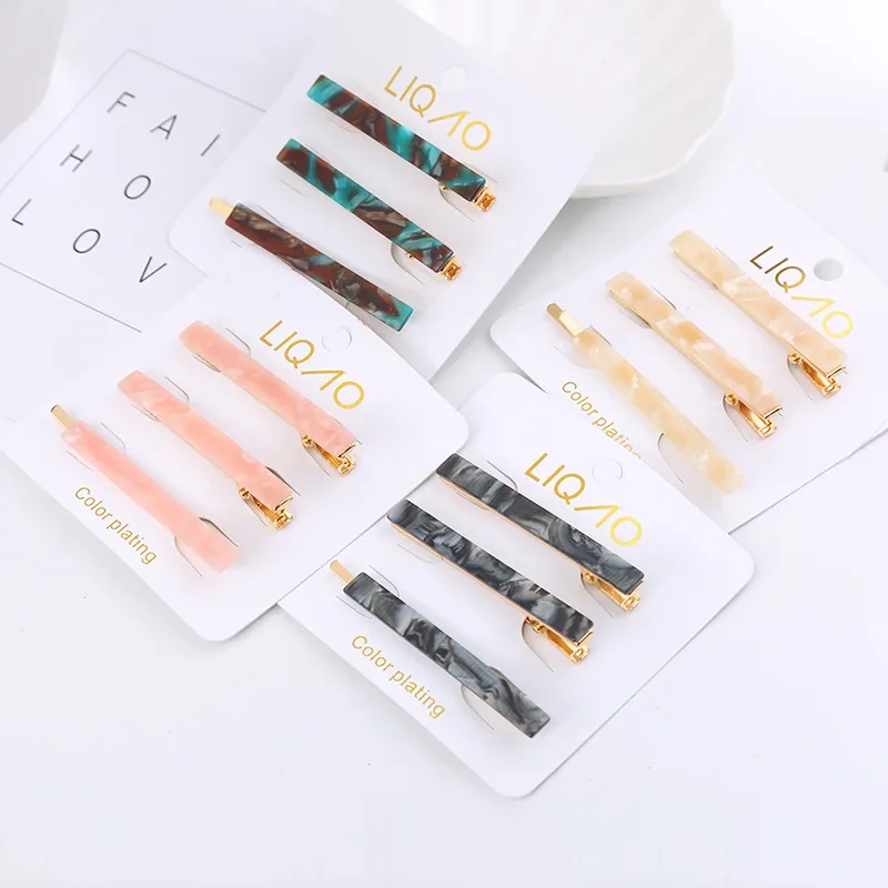 New Hair Clip Acetate Colorful Bar Clip Rectangle Side Clip Set Fashion Styling Hair Clasp Boutique Quality for Women Sturdy
New Hair Clip Acetate Colorful Bar Clip Rectangle Side Clip Set Fashion Styling Hair Clasp Boutique Quality for Women Sturdy