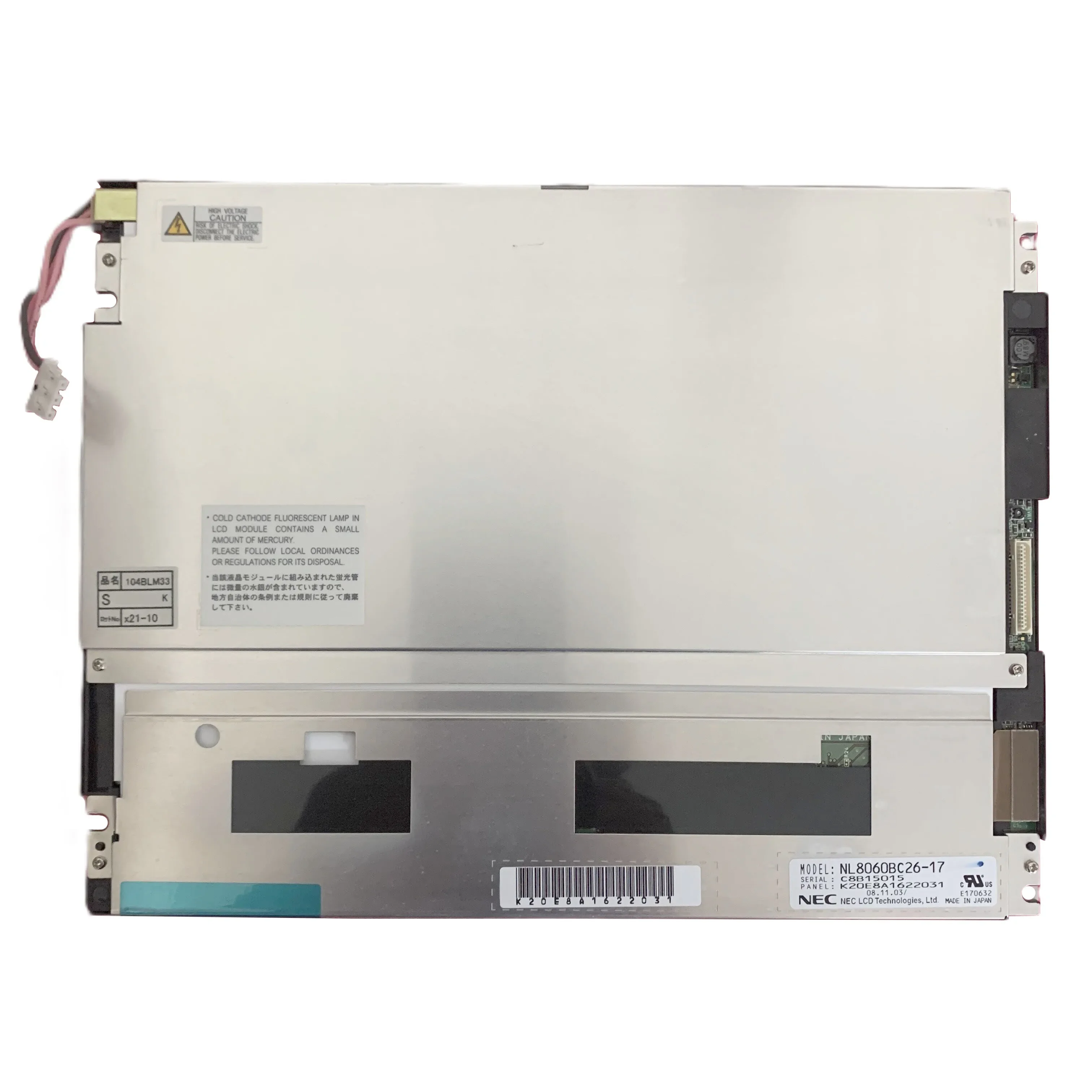 NL8060BC26-17 104BLM33 Original A+ Quality 10.4 inch 800*600 LCD Display Screen Panel For NEC 1 year warranty
NL8060BC26-17 104BLM33 Original A+ Quality 10.4 inch 800*600 LCD Display Screen Panel For NEC 1 year warranty