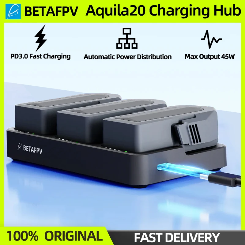 BETAFPV Aquila20 3-Way Charging Hub BT3.0 Connector Three‑Way Charger For Aquila20 Drone Battery
BETAFPV Aquila20 3-Way Charging Hub BT3.0 Connector Three‑Way Charger For Aquila20 Drone Battery