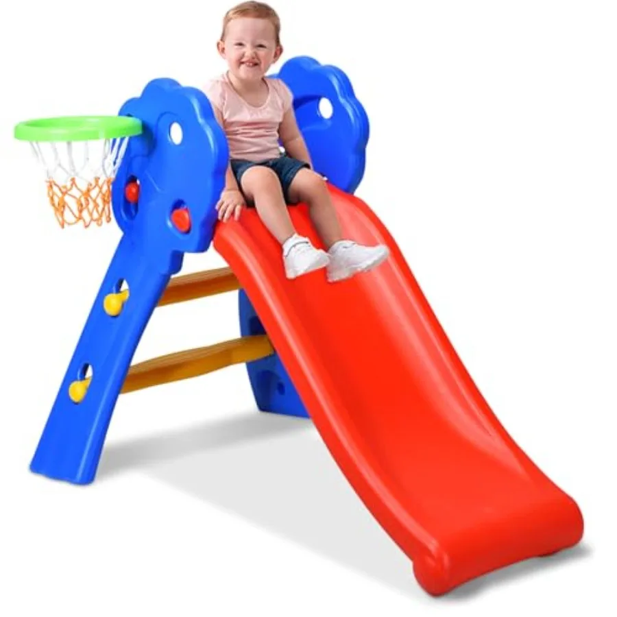 Folding Toddler Slide for Indoor and Outdoor, Freestanding Plastic Baby Slide Climber Playset, Easy to Store, Anti-Slip Steps,
Folding Toddler Slide for Indoor and Outdoor, Freestanding Plastic Baby Slide Climber Playset, Easy to Store, Anti-Slip Steps,