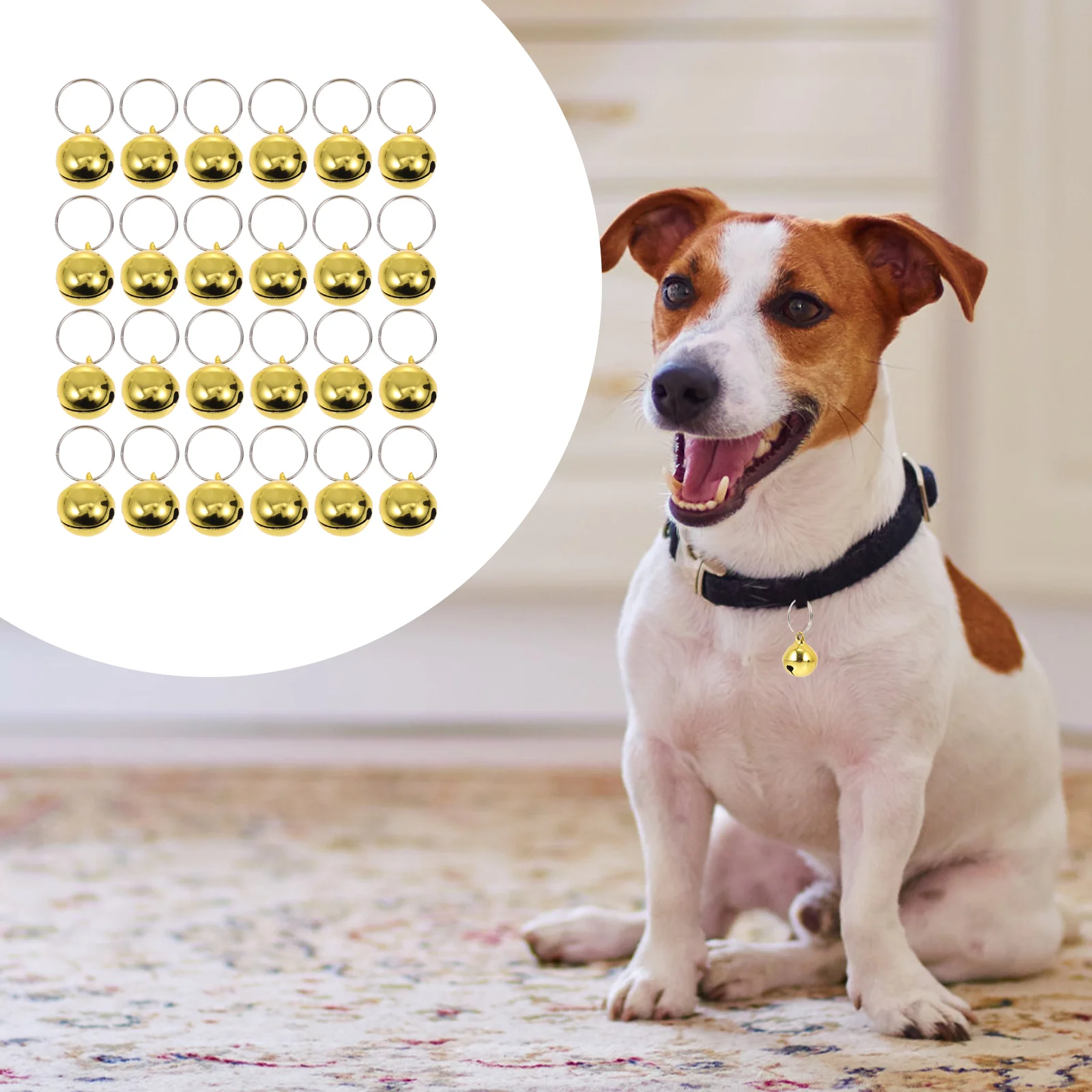 24 Pcs Pet Bell Accessories Decorating Bells Adorable Collar The Practical Replaceable Metal Multi-function Cat
24 Pcs Pet Bell Accessories Decorating Bells Adorable Collar The Practical Replaceable Metal Multi-function Cat