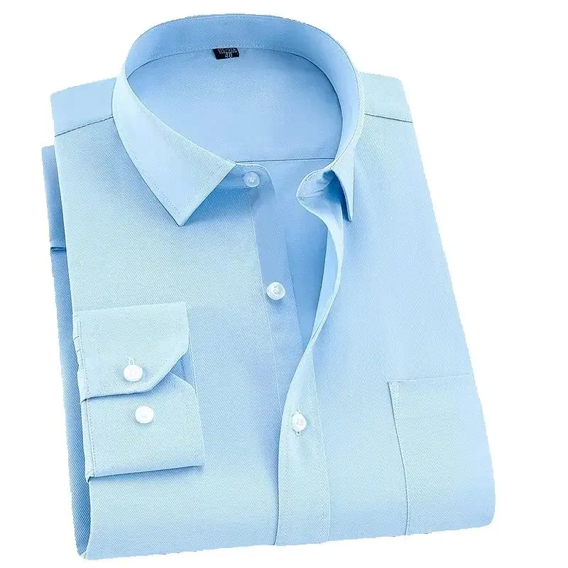 Рубашка мужская с длинными рукавами, однотонная клетчатая/полосатая блуза для работы, Повседневная приталенная одежда на пуговицах, 6XL 7XL 8XL
Рубашка мужская с длинными рукавами, однотонная клетчатая/полосатая блуза для работы, Повседневная приталенная одежда на пуговицах, 6XL 7XL 8XL