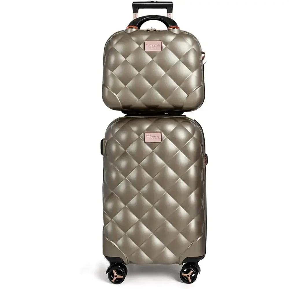 20 + 14 Expandable Hardshell Spinner Suitcase Set with TSA Lock, 2-Piece, Elephant Skin Pattern
20 + 14 Expandable Hardshell Spinner Suitcase Set with TSA Lock, 2-Piece, Elephant Skin Pattern