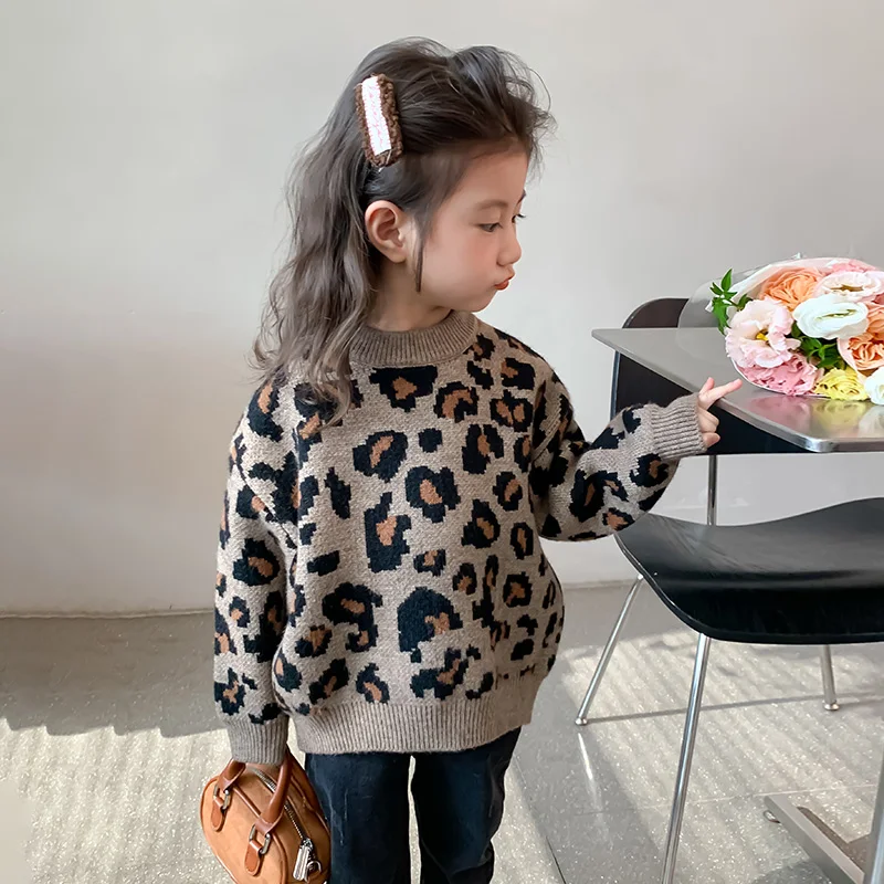 Autumn Winter Sweater for Baby Children Kids Clothing 1-7 Years Old Boys and Girls Knitted Leopard print Sweaters Warm Sweater
Autumn Winter Sweater for Baby Children Kids Clothing 1-7 Years Old Boys and Girls Knitted Leopard print Sweaters Warm Sweater