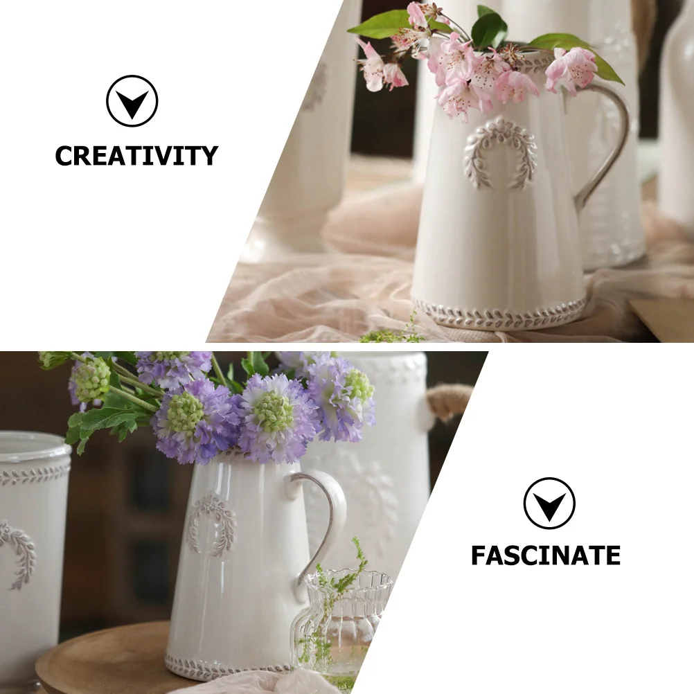 Creative Ceramic Flower Vase Simple Elegant Desktop Hydroponic Flower Planter Decorative Vase for Bookshelf Decor
Creative Ceramic Flower Vase Simple Elegant Desktop Hydroponic Flower Planter Decorative Vase for Bookshelf Decor