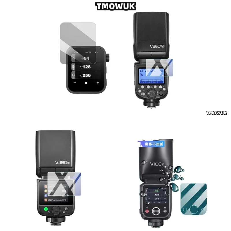 For Godox X3 V100 V1 Pro AD600BM V860 III V850 III TT685 II V480 - Water - Resistant Tempered Glass Flash Light Protector
For Godox X3 V100 V1 Pro AD600BM V860 III V850 III TT685 II V480 - Water - Resistant Tempered Glass Flash Light Protector