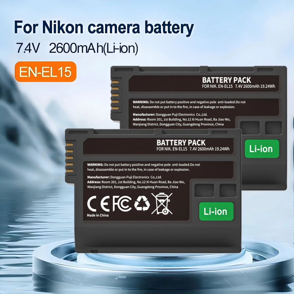 KOSHARE 2600mAh Digital Camera Battery For EN-EL15 + Dual USB Charger for Nikon D500 D610 D750 D800 D810 D850 D7000 D7100 D7500
KOSHARE 2600mAh Digital Camera Battery For EN-EL15 + Dual USB Charger for Nikon D500 D610 D750 D800 D810 D850 D7000 D7100 D7500