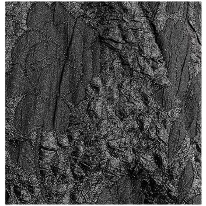Black Rose Jacquard Texture Three-Dimensional Fabric Creative Bag Coat Skirts Clothing Designer Fabric Transformation
Black Rose Jacquard Texture Three-Dimensional Fabric Creative Bag Coat Skirts Clothing Designer Fabric Transformation