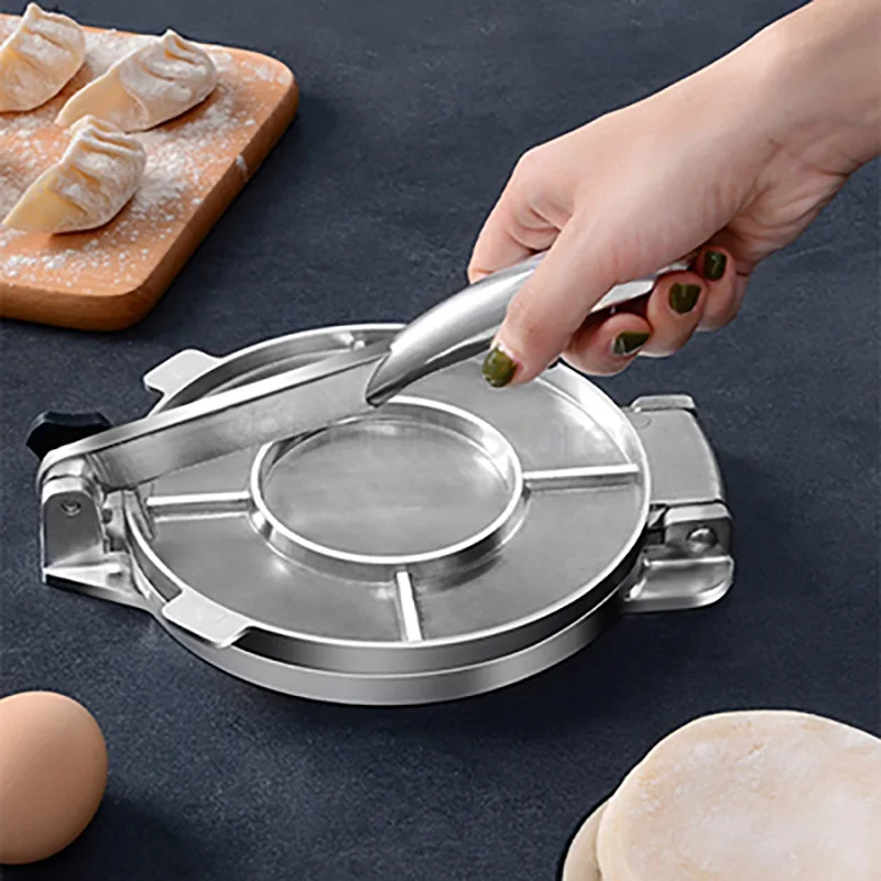 6/8 Inches DIY Tortilla Press Maker Aluminium Alloy Manual Pastry Press Machine Kitchen Tool Dumpling Maker for Wonton or Pizza
6/8 Inches DIY Tortilla Press Maker Aluminium Alloy Manual Pastry Press Machine Kitchen Tool Dumpling Maker for Wonton or Pizza