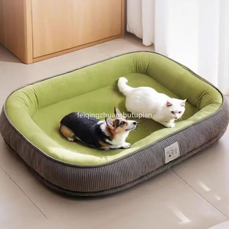 Detachable Washable Simple Dog Bed Four Season Universal Thicken Soft Breathable Cat Kennel Sleeping Pad Large Dog Pet Supplies 
Detachable Washable Simple Dog Bed Four Season Universal Thicken Soft Breathable Cat Kennel Sleeping Pad Large Dog Pet Supplies