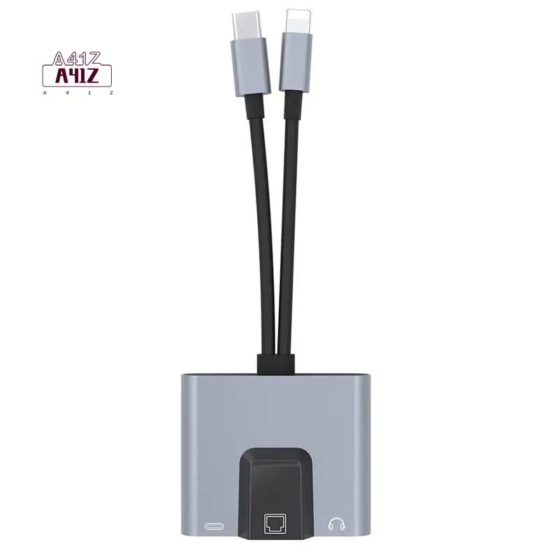 A41Z-Type-C To 3.5Mm RJ45 Hub USB C To Ethernet LAN Network Adapter With Audio Port Docking Station For Phone Laptop PC
A41Z-Type-C To 3.5Mm RJ45 Hub USB C To Ethernet LAN Network Adapter With Audio Port Docking Station For Phone Laptop PC