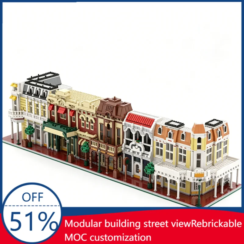 8121Pcs Block Three Deluxe Main Street USA Bundle Custom Building Blocks Modular City Street Scene Model Education Assembly Toy
8121Pcs Block Three Deluxe Main Street USA Bundle Custom Building Blocks Modular City Street Scene Model Education Assembly Toy