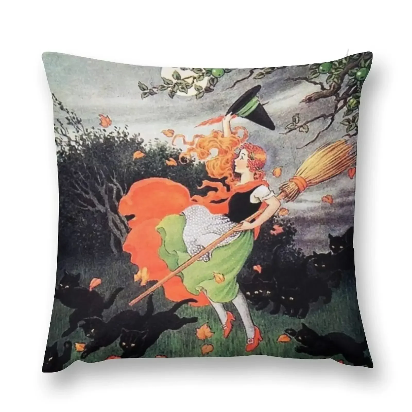 Witch with Broomstick in the Wind Throw Pillow Christmas Pillow Covers Pillow Case Christmas Cover
Witch with Broomstick in the Wind Throw Pillow Christmas Pillow Covers Pillow Case Christmas Cover