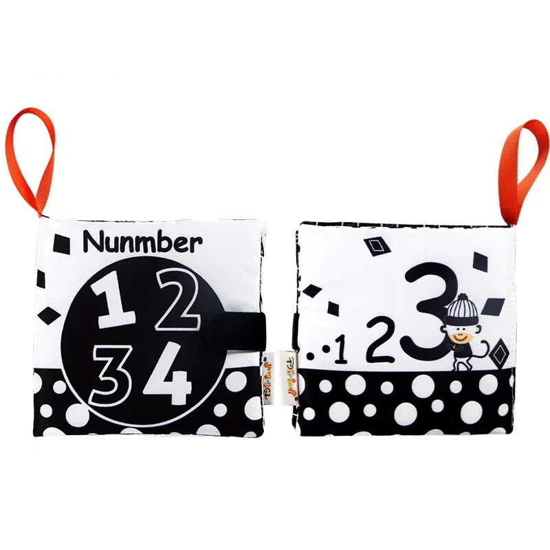 Baby cloth book black and white fun early education book baby tear not rotten with ringing paper toy book
Baby cloth book black and white fun early education book baby tear not rotten with ringing paper toy book