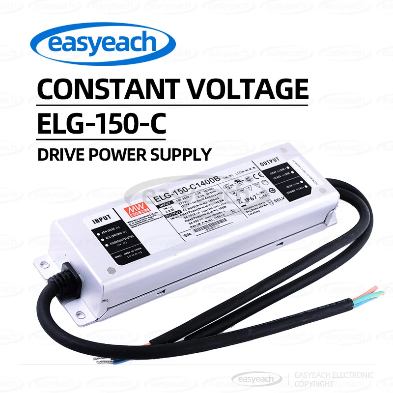 Импульсный источник питания MEAN WELL LEDELG-150-C500B/C700B/C1050B/C1400B/C1750B/C2100B на 3 года
Импульсный источник питания MEAN WELL LEDELG-150-C500B/C700B/C1050B/C1400B/C1750B/C2100B на 3 года