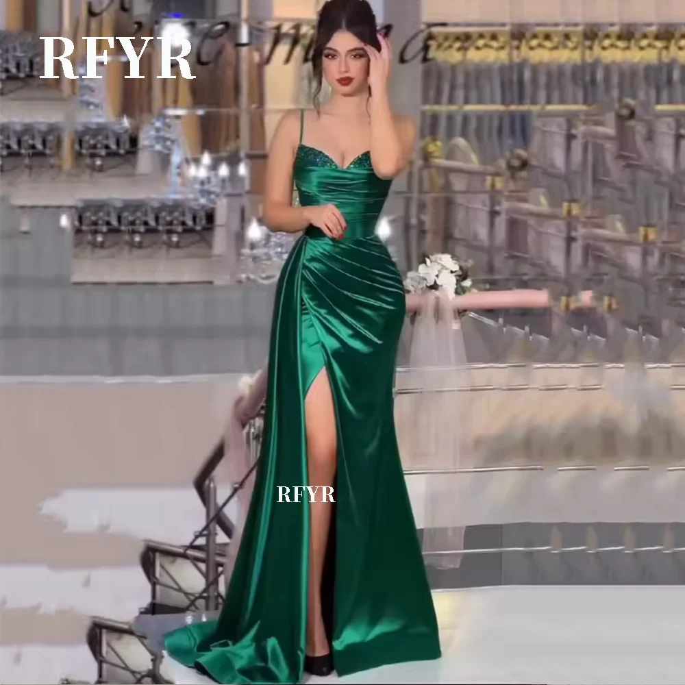 RFYR Mermaid Evening Dress Sequined Party Dress Lace Up Pleats Prom Dress for Women Side Slit Vestidos De Noche Customized
RFYR Mermaid Evening Dress Sequined Party Dress Lace Up Pleats Prom Dress for Women Side Slit Vestidos De Noche Customized