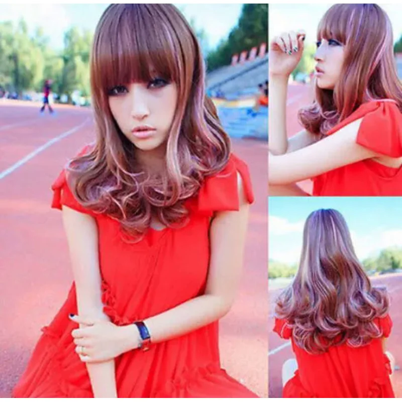 Anime Night Club Long Wavy Hair Girl Lolita Cosplay Party Brown Pink Mixed Wig
Anime Night Club Long Wavy Hair Girl Lolita Cosplay Party Brown Pink Mixed Wig