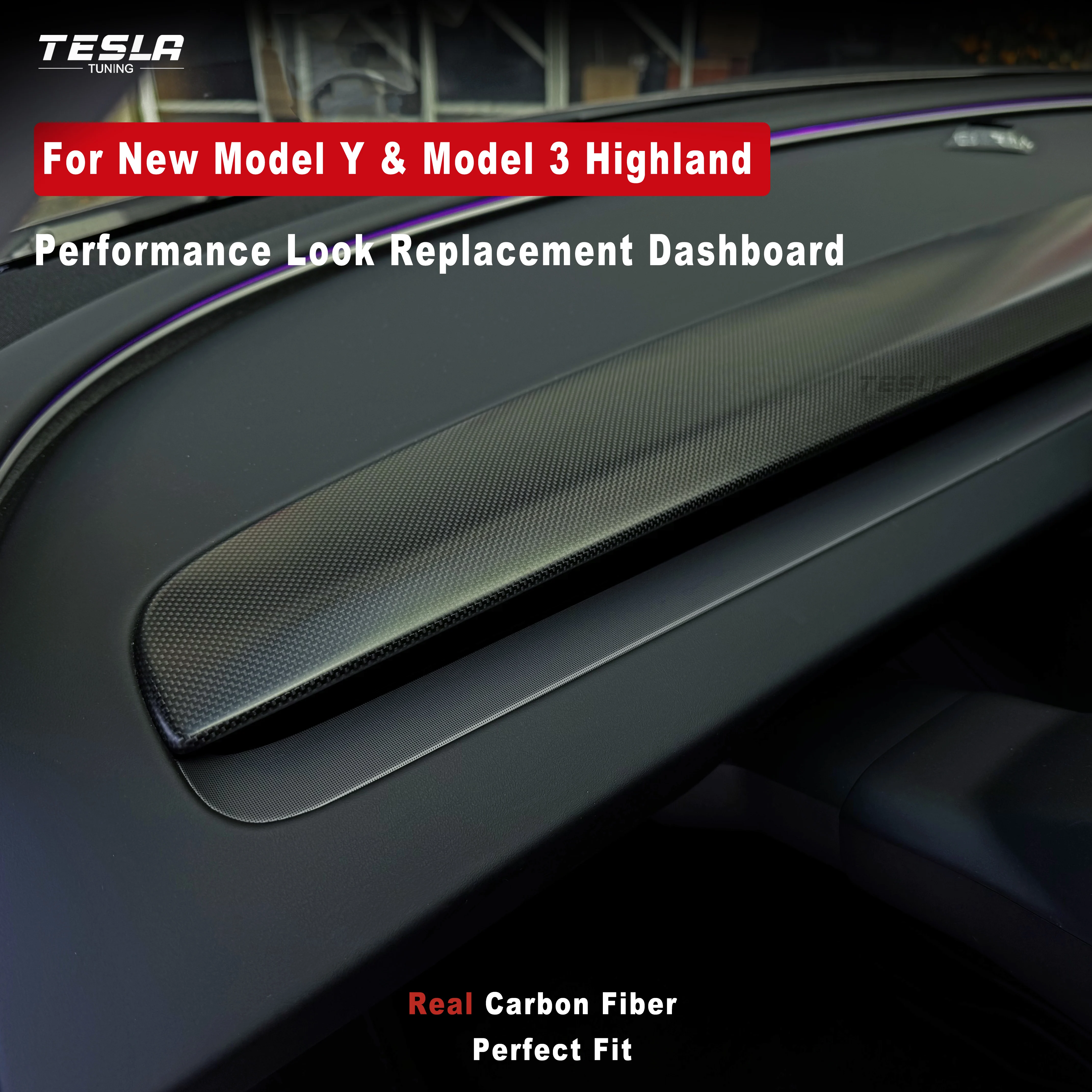 For 2025 Tesla New Model Y Juniper Model 3 Highland Real Carbon Fiber Performance Dashboard Replacement
For 2025 Tesla New Model Y Juniper Model 3 Highland Real Carbon Fiber Performance Dashboard Replacement