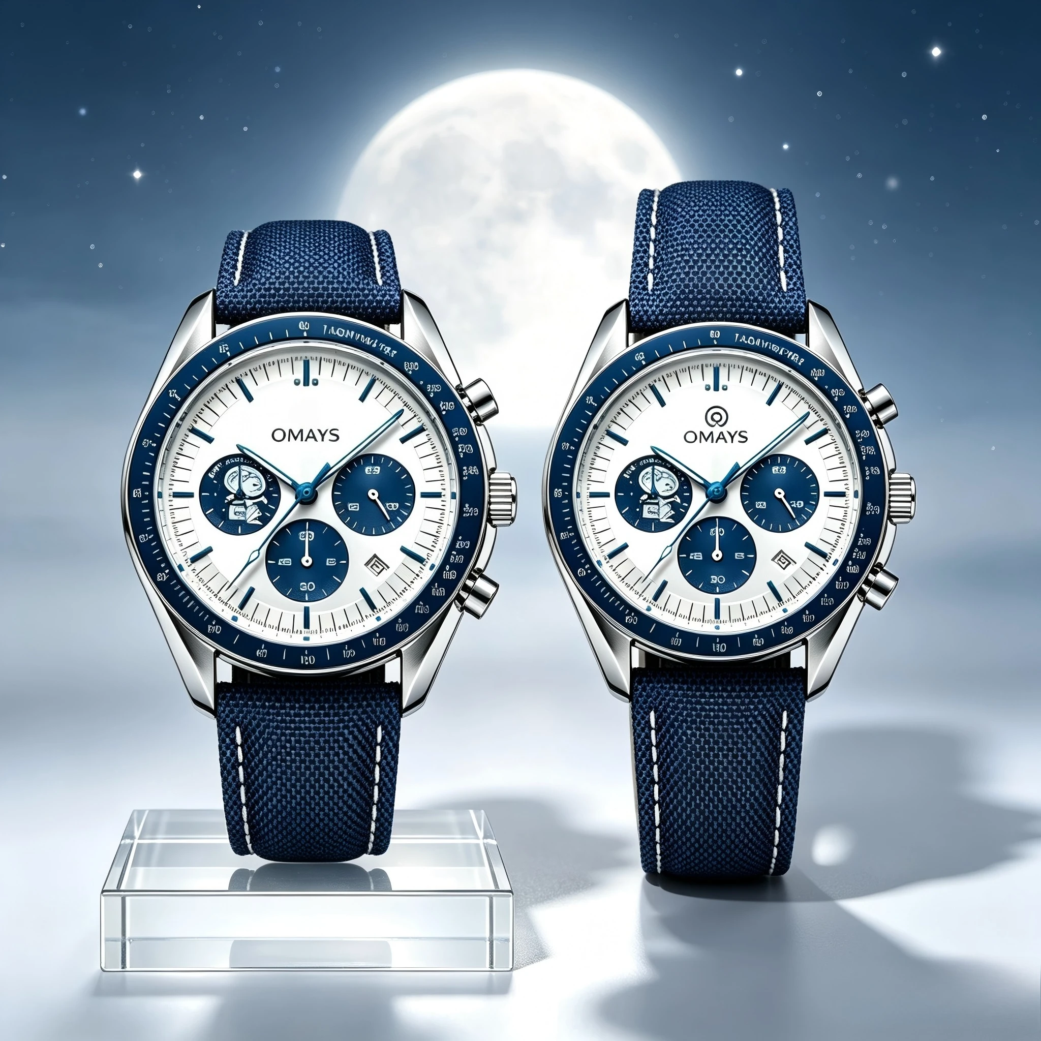 OMAYS Men's Luxury Sport Watch, 50th Anniversary Edition, Blue Nylon Band,Chronograph Quartz Wristwatch
OMAYS Men's Luxury Sport Watch, 50th Anniversary Edition, Blue Nylon Band,Chronograph Quartz Wristwatch