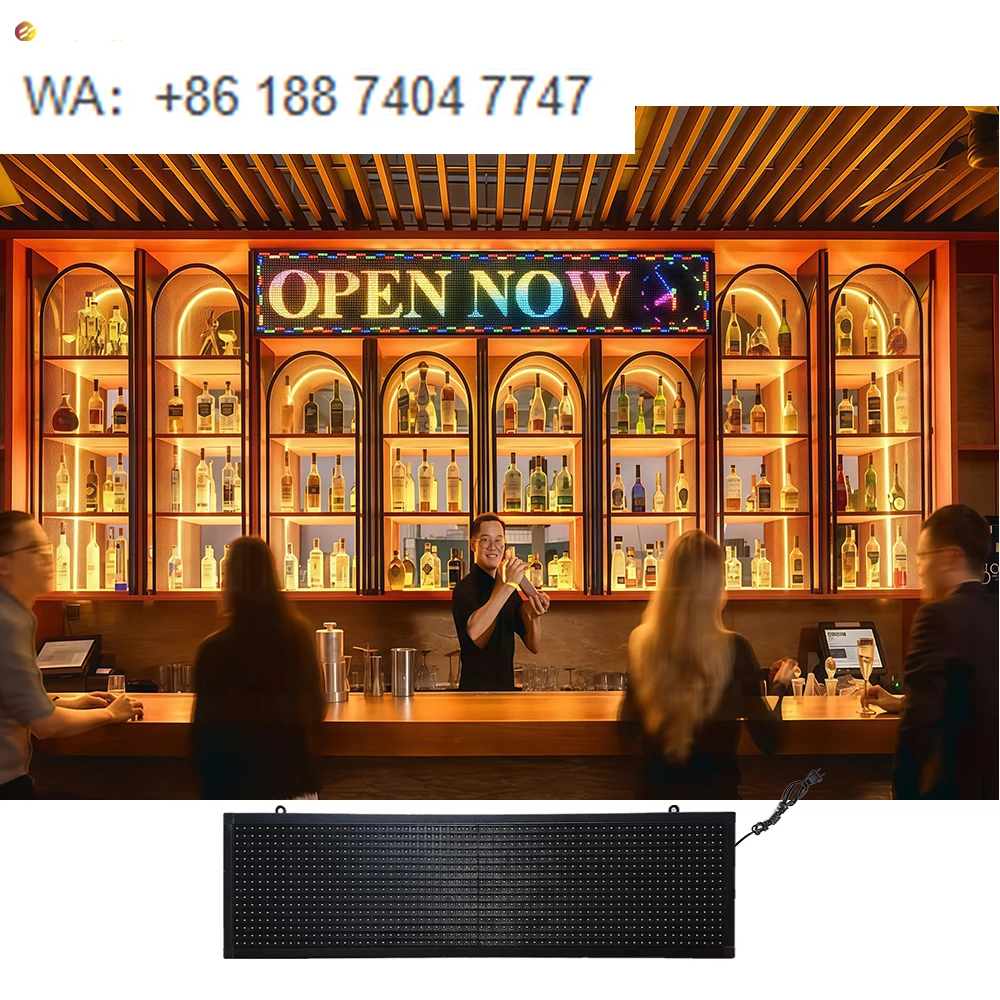 WiFi P10 Full-Color LED Display Indoor/Outdoor Store Coffee Sign Board Text Animation Timer IP65 Rating Supports SDK Function
WiFi P10 Full-Color LED Display Indoor/Outdoor Store Coffee Sign Board Text Animation Timer IP65 Rating Supports SDK Function