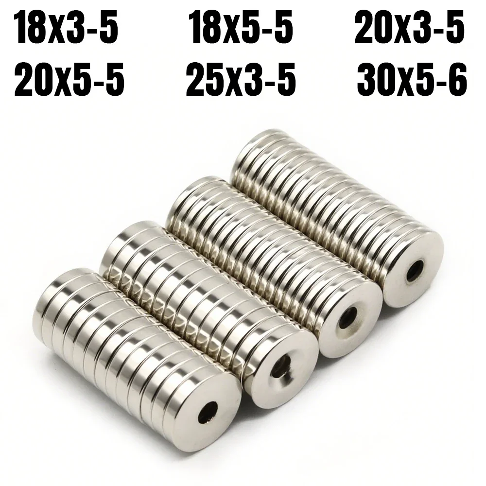 Round With Holes Super Strong Neodymium Magnet Powerful Magnets N35 Permanent Magnetic NdfeB Refrigerator 18x3-5/20x3-5/20x3-5mm
Round With Holes Super Strong Neodymium Magnet Powerful Magnets N35 Permanent Magnetic NdfeB Refrigerator 18x3-5/20x3-5/20x3-5mm