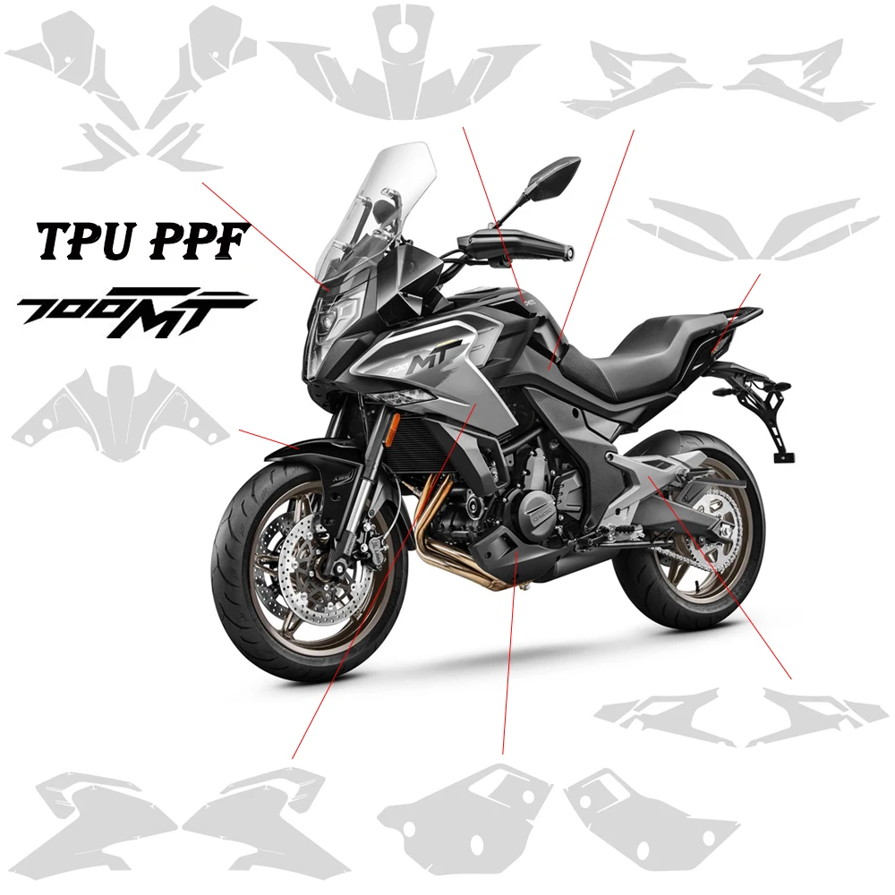 700MT PPF Motorcycle Protective Film For CFMOTO 700 MT MT700 Automatic Repair TPU Screen Protective Film Complete Set
700MT PPF Motorcycle Protective Film For CFMOTO 700 MT MT700 Automatic Repair TPU Screen Protective Film Complete Set