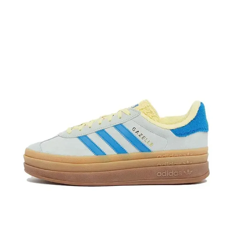 Adidas Gazelle Men and Women Bold Thick Soled Skateboard Shoes Fashion Non-slip Casual Board Sneakers Blue White
Adidas Gazelle Men and Women Bold Thick Soled Skateboard Shoes Fashion Non-slip Casual Board Sneakers Blue White