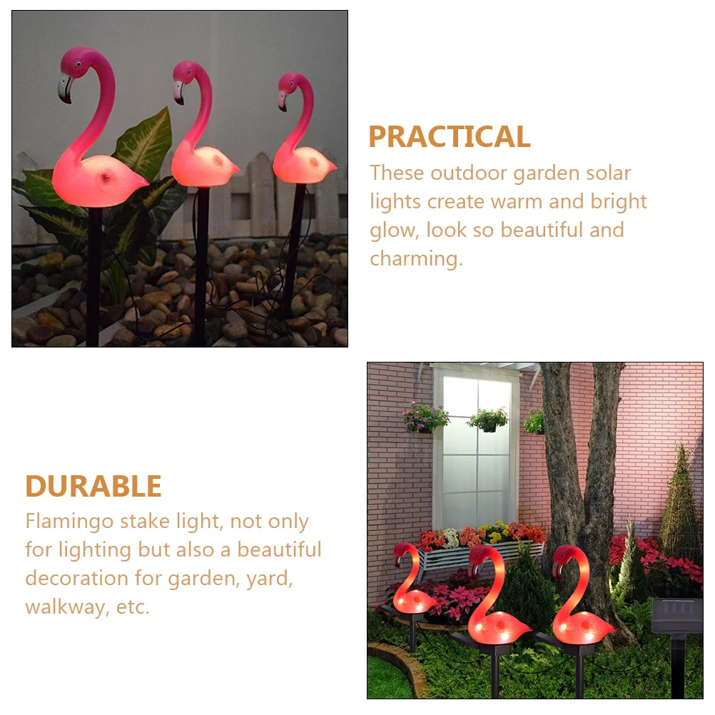 Solar Flamingo Lights for Garden Decor Outdoor Stake Lights Warm Glow Waterproof Yard Lighting Solar Powered Plastic PP
Solar Flamingo Lights for Garden Decor Outdoor Stake Lights Warm Glow Waterproof Yard Lighting Solar Powered Plastic PP