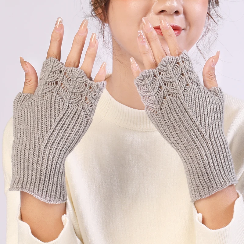 Women Twist Crochet Knitted Gloves Short Arm Warmer Fingerless Mittens Winter Thick Wool Half Finger Gloves With Arm Sleeve
Women Twist Crochet Knitted Gloves Short Arm Warmer Fingerless Mittens Winter Thick Wool Half Finger Gloves With Arm Sleeve