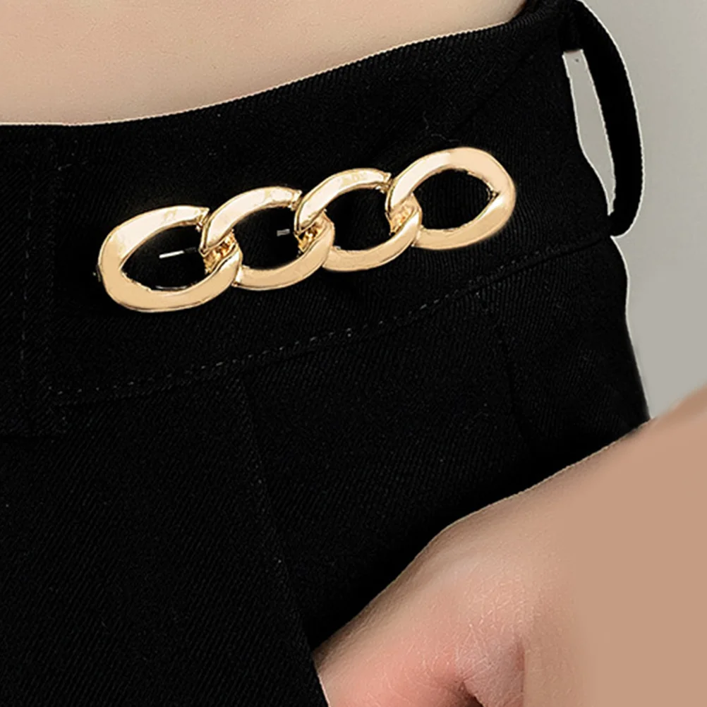 FOMIYES 6Pcs Zinc Alloy Waist Tightener Pins Adjustable Jeans Button Clips No Sew Pants Skirt Decorative Clothing Brooch
FOMIYES 6Pcs Zinc Alloy Waist Tightener Pins Adjustable Jeans Button Clips No Sew Pants Skirt Decorative Clothing Brooch