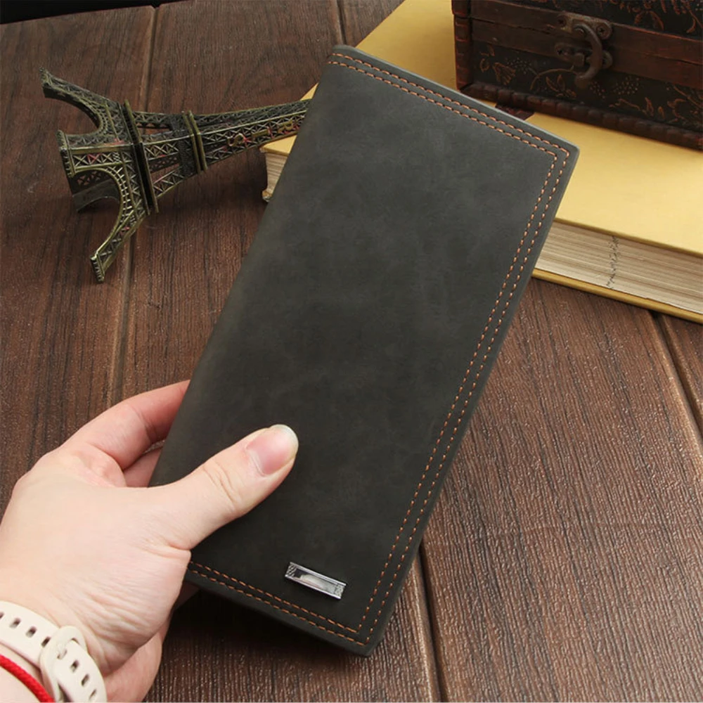 Men Vintage Wallet Long Purse Soft PU Leather Card Holder Money Clips Inside Zipper Coin Purses Clutch Wallets
Men Vintage Wallet Long Purse Soft PU Leather Card Holder Money Clips Inside Zipper Coin Purses Clutch Wallets