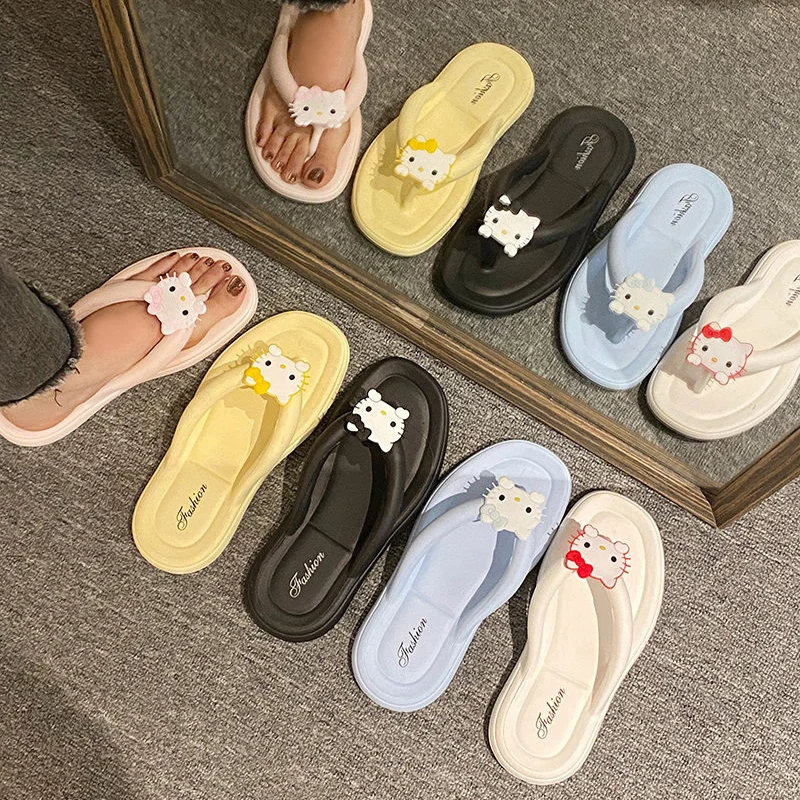 Kawaii Hello Kitty, нескользящие тапочки на толстой подошве для девочек, домашние домашние тапочки с мягкой подошвой в стиле аниме, подарок на праздник
Kawaii Hello Kitty, нескользящие тапочки на толстой подошве для девочек, домашние домашние тапочки с мягкой подошвой в стиле аниме, подарок на праздник