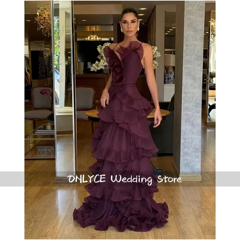 Customized 2026 Luxury Burgundy One-Shoulder Tiered Ruffle Evening Gown with Pleated Chiffon Layers Formal Prom Dress
Customized 2026 Luxury Burgundy One-Shoulder Tiered Ruffle Evening Gown with Pleated Chiffon Layers Formal Prom Dress