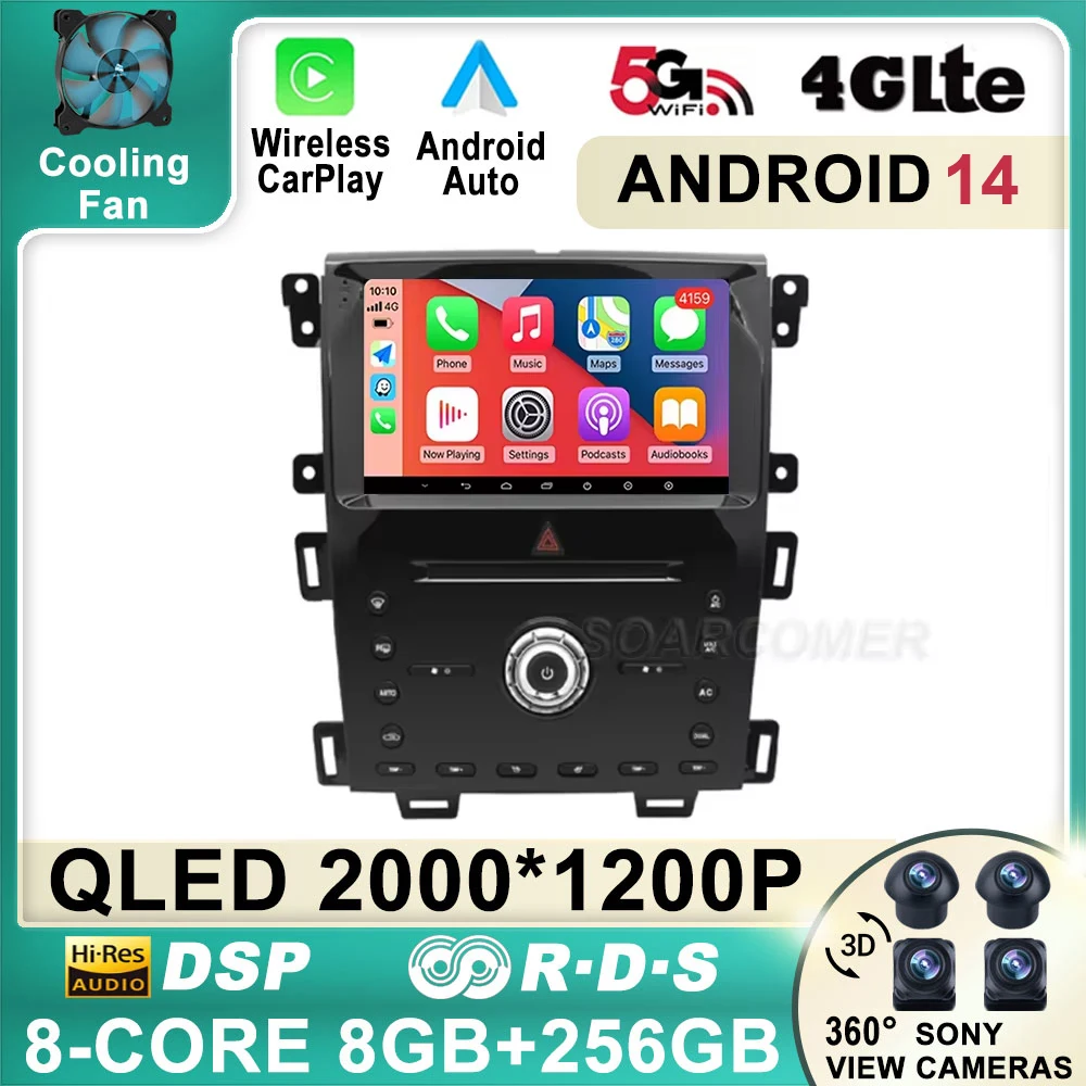 Android 14 для Ford Edge 2011, 2012, 2014, 2015, автомобильное радио, экран, GPS-навигация, плеер, Carplay, автомобильное стерео, головное устройство, QLED экран
Android 14 для Ford Edge 2011, 2012, 2014, 2015, автомобильное радио, экран, GPS-навигация, плеер, Carplay, автомобильное стерео, головное устройство, QLED экран