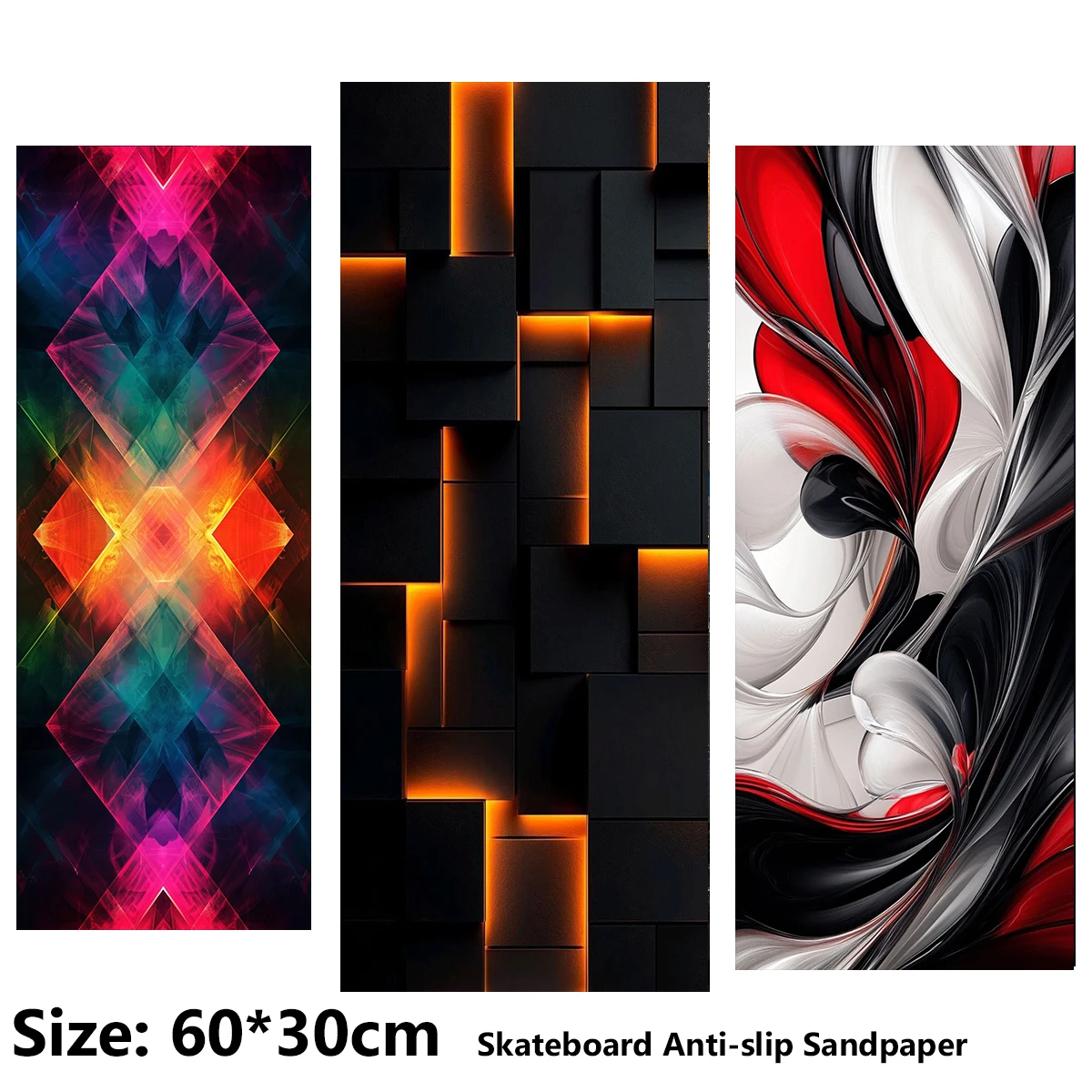 ElecStric Scooter Anti-slip Sticker Sandpaper Skateboard Grip Tape Sheet 60*30cm Geometric Block Pattern with Irregular Shapes
ElecStric Scooter Anti-slip Sticker Sandpaper Skateboard Grip Tape Sheet 60*30cm Geometric Block Pattern with Irregular Shapes