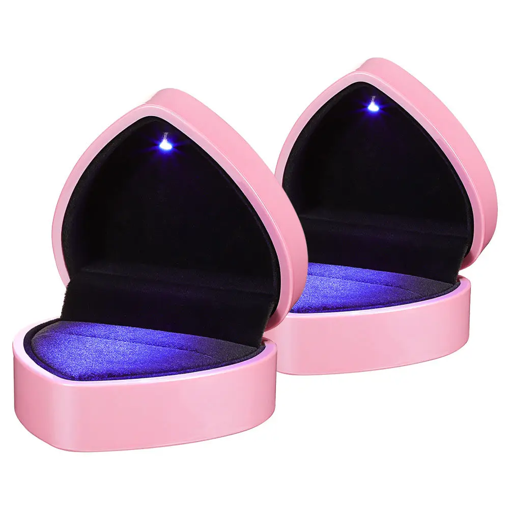 Набор из 2 шт. шкатулок для украшений в форме сердца со светодиодной подсветкой, демонстрационный футляр для колец, ожерелий, кулонов, для путешествий, хранения и подарочной упаковки
Набор из 2 шт. шкатулок для украшений в форме сердца со светодиодной подсветкой, демонстрационный футляр для колец, ожерелий, кулонов, для путешествий, хранения и подарочной упаковки