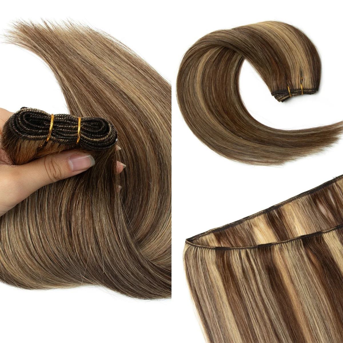 Blonde Hair Bundles 60 1B 02 04 27 613 Real Natural Human Hair Extensions Machine Remy 18 inch
Blonde Hair Bundles 60 1B 02 04 27 613 Real Natural Human Hair Extensions Machine Remy 18 inch