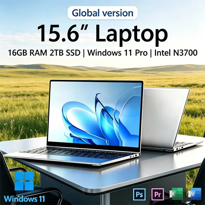 New Ultra Slim Laptop 15.6 16GB RAM 2TB SSD Intel N3700 Gaming PC 1920*1080 Display Office Study Computer PC Windows 11 Pro
New Ultra Slim Laptop 15.6 16GB RAM 2TB SSD Intel N3700 Gaming PC 1920*1080 Display Office Study Computer PC Windows 11 Pro