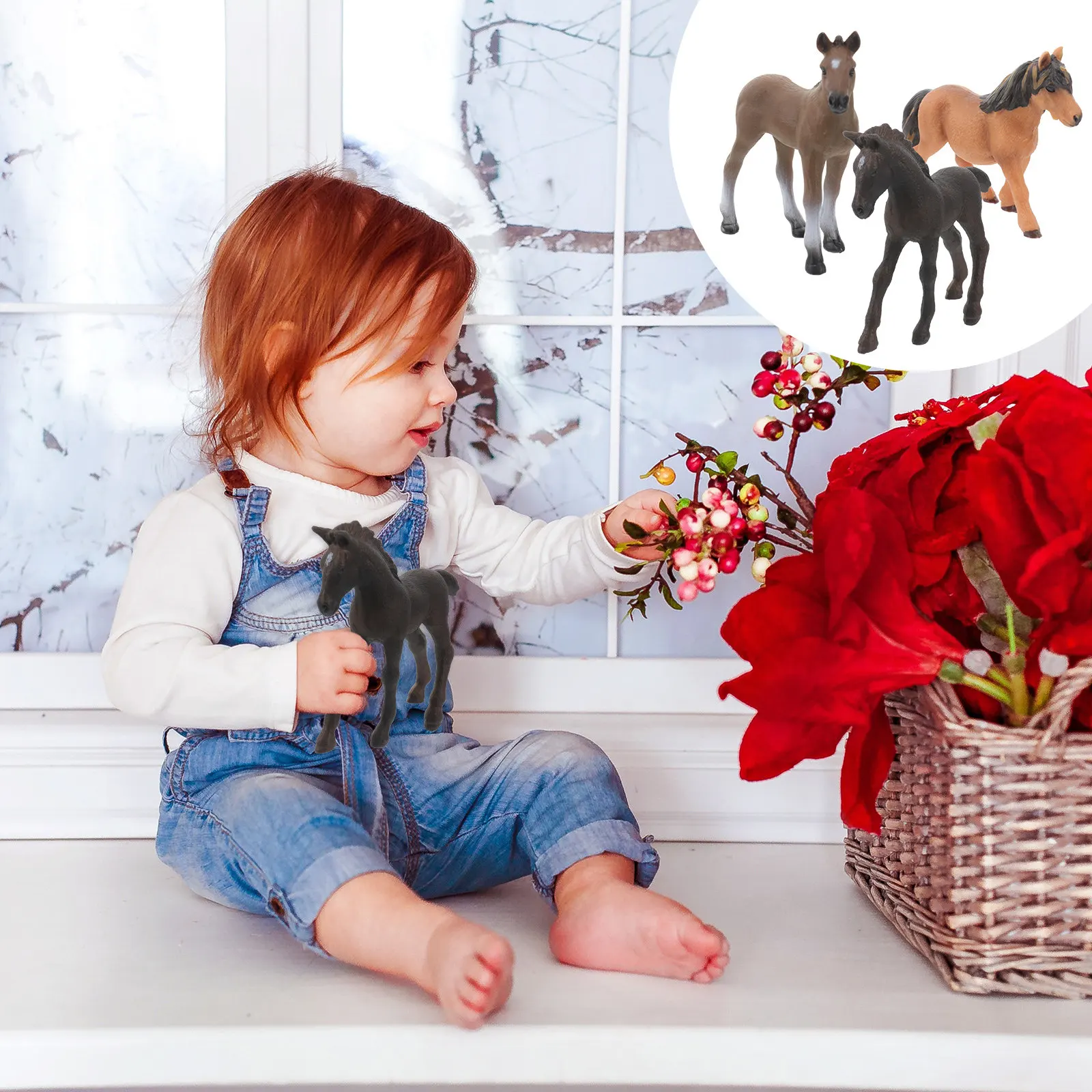 3Pcs Realistic Horse Simulation Cognitive Playthings Hand Painted Educational Early Childhood Learning Desktop
3Pcs Realistic Horse Simulation Cognitive Playthings Hand Painted Educational Early Childhood Learning Desktop