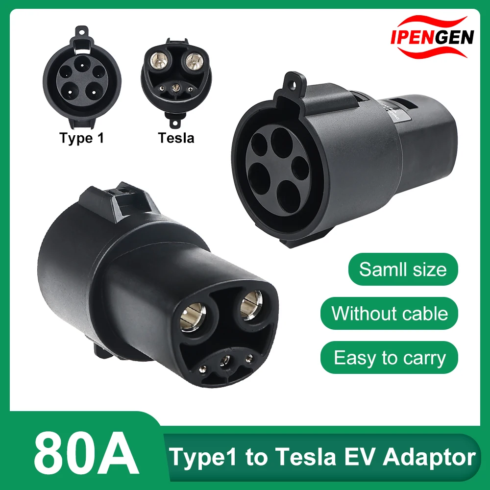 IPENGEN EV Plug For Type1 J1772 To For Tesla EV Charger Adapter Latch For Model 3 /S/Y/X Electric Vehicle Charging Connector
IPENGEN EV Plug For Type1 J1772 To For Tesla EV Charger Adapter Latch For Model 3 /S/Y/X Electric Vehicle Charging Connector