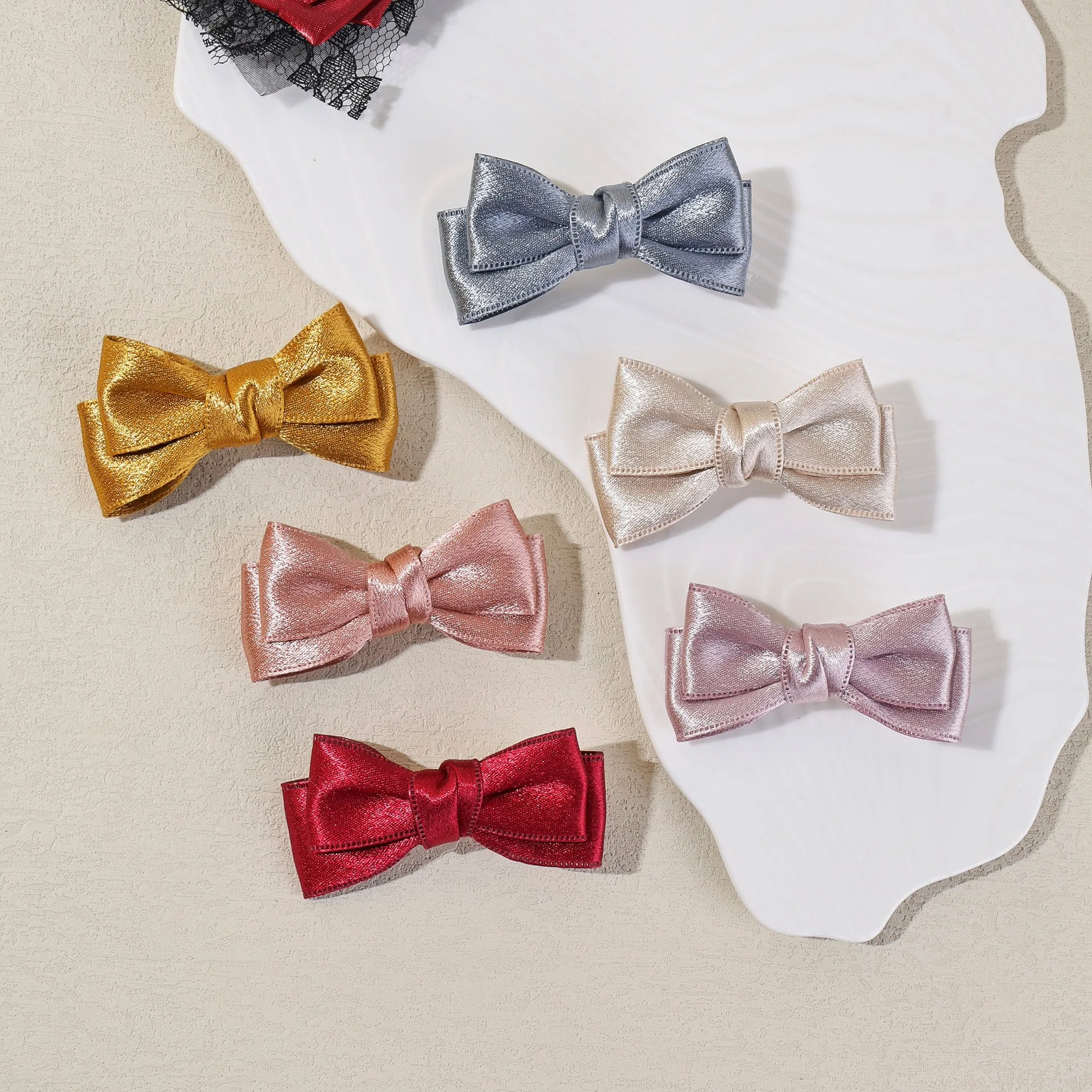 6pcs Satin Bow Barrettes Girls Hairpin Headwear Cute Ribbon Bow Hair Clips Set for Baby Girls Hair Accessories Children Hairpins
6pcs Satin Bow Barrettes Girls Hairpin Headwear Cute Ribbon Bow Hair Clips Set for Baby Girls Hair Accessories Children Hairpins