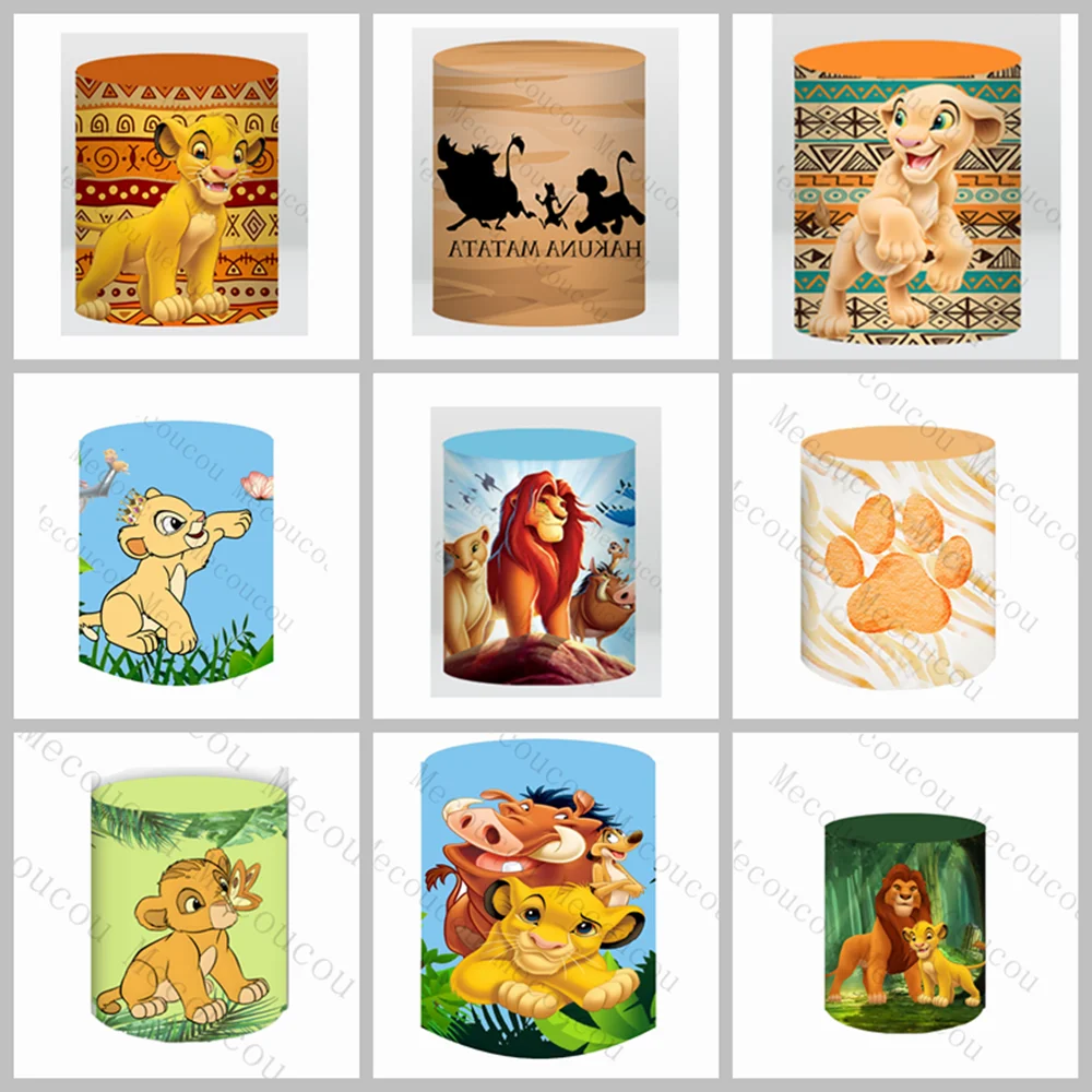 Lion King Theme Cylinder Elastic Cover Simba Nana Peng Peng African Totem Paw Print Jungle Children Birthday Party Scene Layout
Lion King Theme Cylinder Elastic Cover Simba Nana Peng Peng African Totem Paw Print Jungle Children Birthday Party Scene Layout