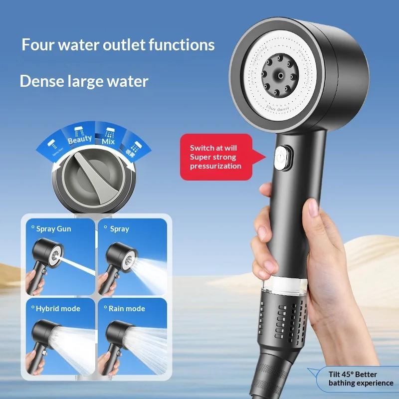 Carefully Selected Pressurized Shower Head, Super High-Pressure Bath Sprinkler with Filter, Household Filtering Shower Nozzle
Carefully Selected Pressurized Shower Head, Super High-Pressure Bath Sprinkler with Filter, Household Filtering Shower Nozzle