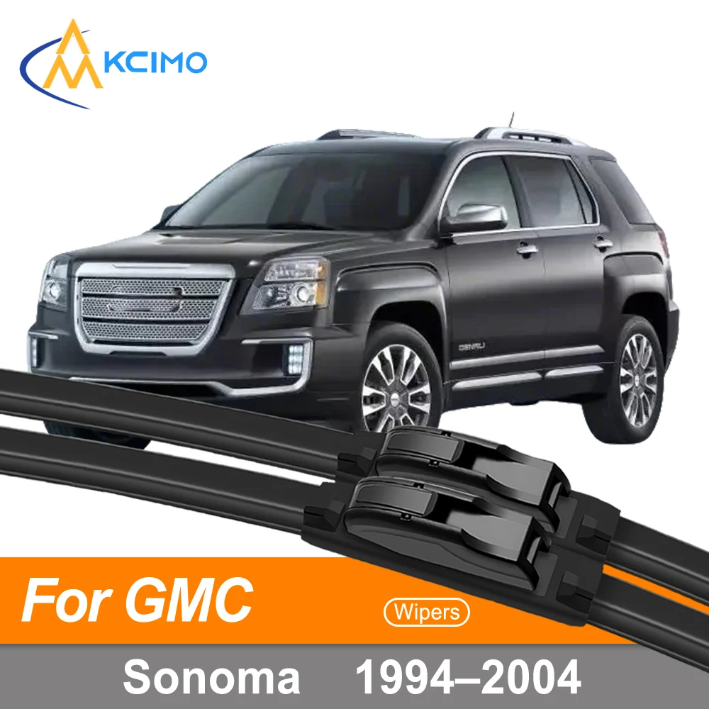 Windshield Wiper Blades Front For GMC Sonoma 1994-2004, Exact Fit Replacement w/ All-Weather Rubber, Hook/Slide-On Clip (Pair)
Windshield Wiper Blades Front For GMC Sonoma 1994-2004, Exact Fit Replacement w/ All-Weather Rubber, Hook/Slide-On Clip (Pair)