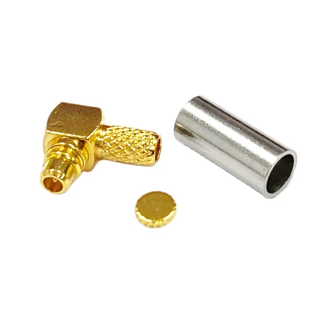 1pc MMCX Plug Male Crimp RF Coax Connector RG316 RG174 LMR100 Right Angle Type
1pc MMCX Plug Male Crimp RF Coax Connector RG316 RG174 LMR100 Right Angle Type